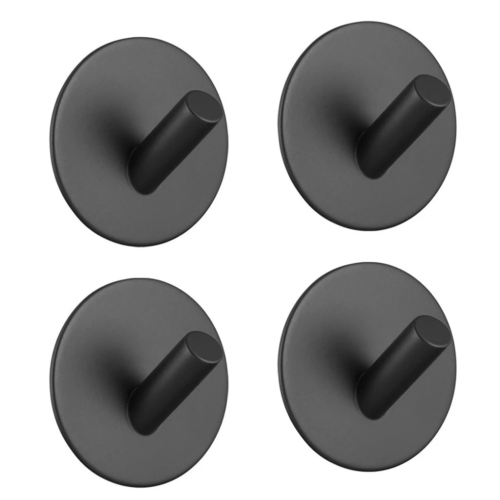 4pcs Black Self-Adhesive Hook Wall Hook Towel Hook For Bathroom Stainless Steel Coat Hook Rustproof Hook Hanger For Kitchen
4pcs Black Self-Adhesive Hook Wall Hook Towel Hook For Bathroom Stainless Steel Coat Hook Rustproof Hook Hanger For Kitchen