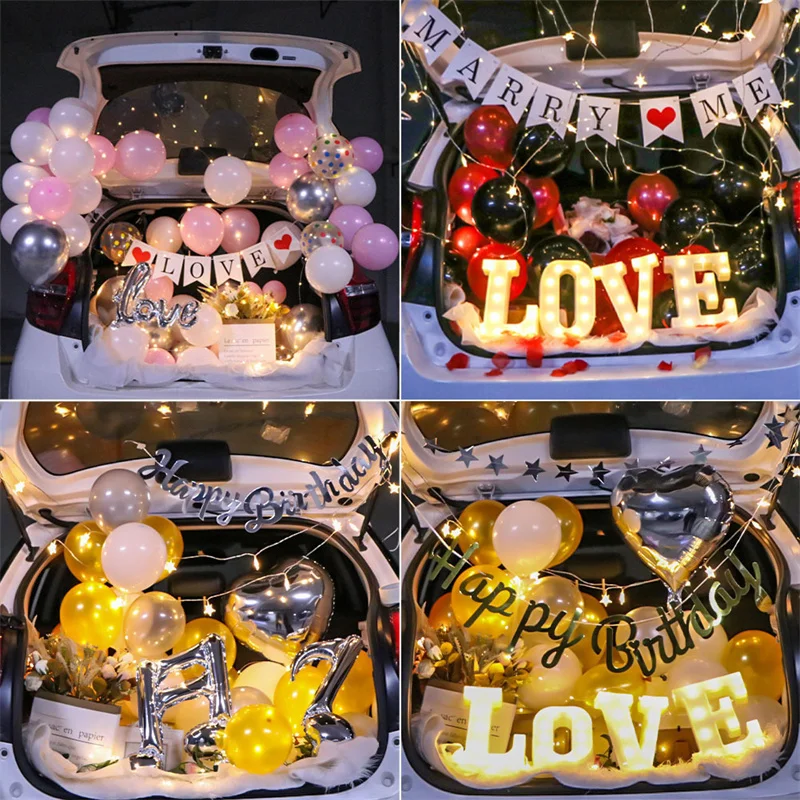 Car Trunk Surprise Balloons Decoration Birthday Wedding Romantic Proposal Luminous Balloons Decoration
Car Trunk Surprise Balloons Decoration Birthday Wedding Romantic Proposal Luminous Balloons Decoration