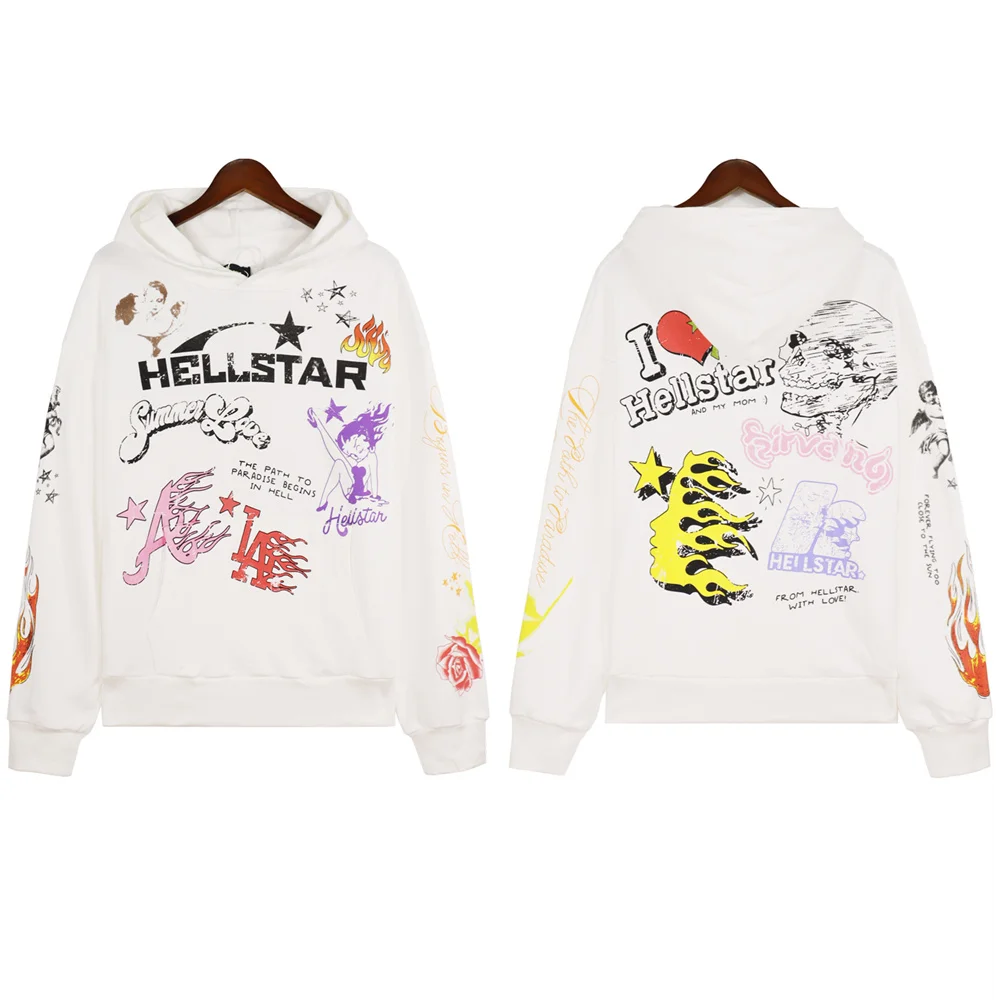 INS HELLSTar Hoodie Hip Hop Fashion Hoodies Men Women Casual Vintage Sweatshirts Oversized Streetwear Unisex Sweatshirt
INS HELLSTar Hoodie Hip Hop Fashion Hoodies Men Women Casual Vintage Sweatshirts Oversized Streetwear Unisex Sweatshirt