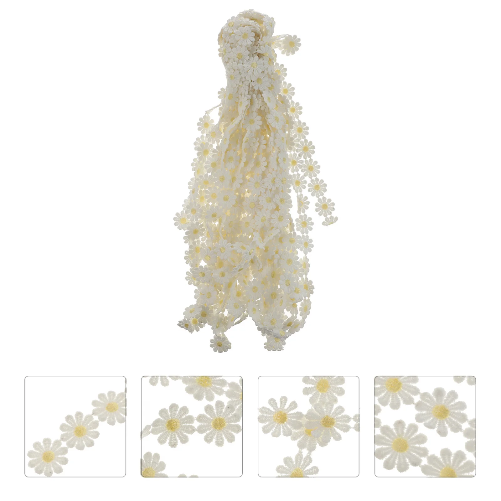 15 Yards Little Daisy Lace Wreath Decor Flower Trim Ribbon Crafts Embroidered Applique Polyester Yarn Wedding Dress Trim Bride
15 Yards Little Daisy Lace Wreath Decor Flower Trim Ribbon Crafts Embroidered Applique Polyester Yarn Wedding Dress Trim Bride
