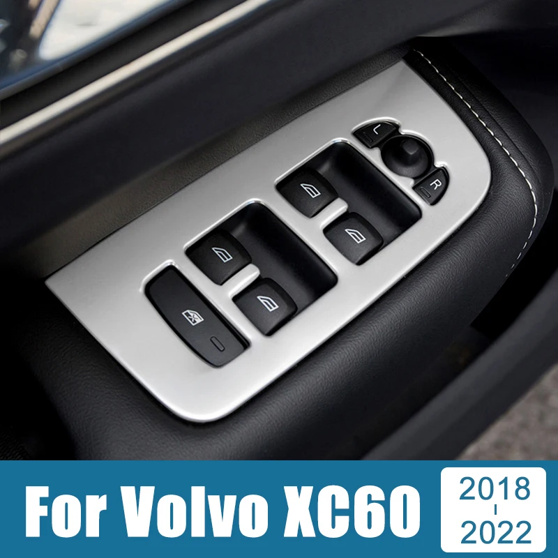 Stainless Car Door Armrest Panel Window Switch Lift Button Cover Trim Sticker For Volvo XC60 2018 2019 2020 2021 2022 Accessorie 
Stainless Car Door Armrest Panel Window Switch Lift Button Cover Trim Sticker For Volvo XC60 2018 2019 2020 2021 2022 Accessorie