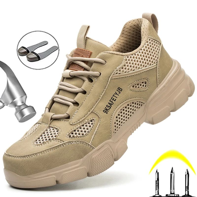 Breathable Light Safety Shoes Men Work Sneakers Steel Toe Shoes Puncture-Proof Indestructible Shoes Summer Protective Footwear
Breathable Light Safety Shoes Men Work Sneakers Steel Toe Shoes Puncture-Proof Indestructible Shoes Summer Protective Footwear
