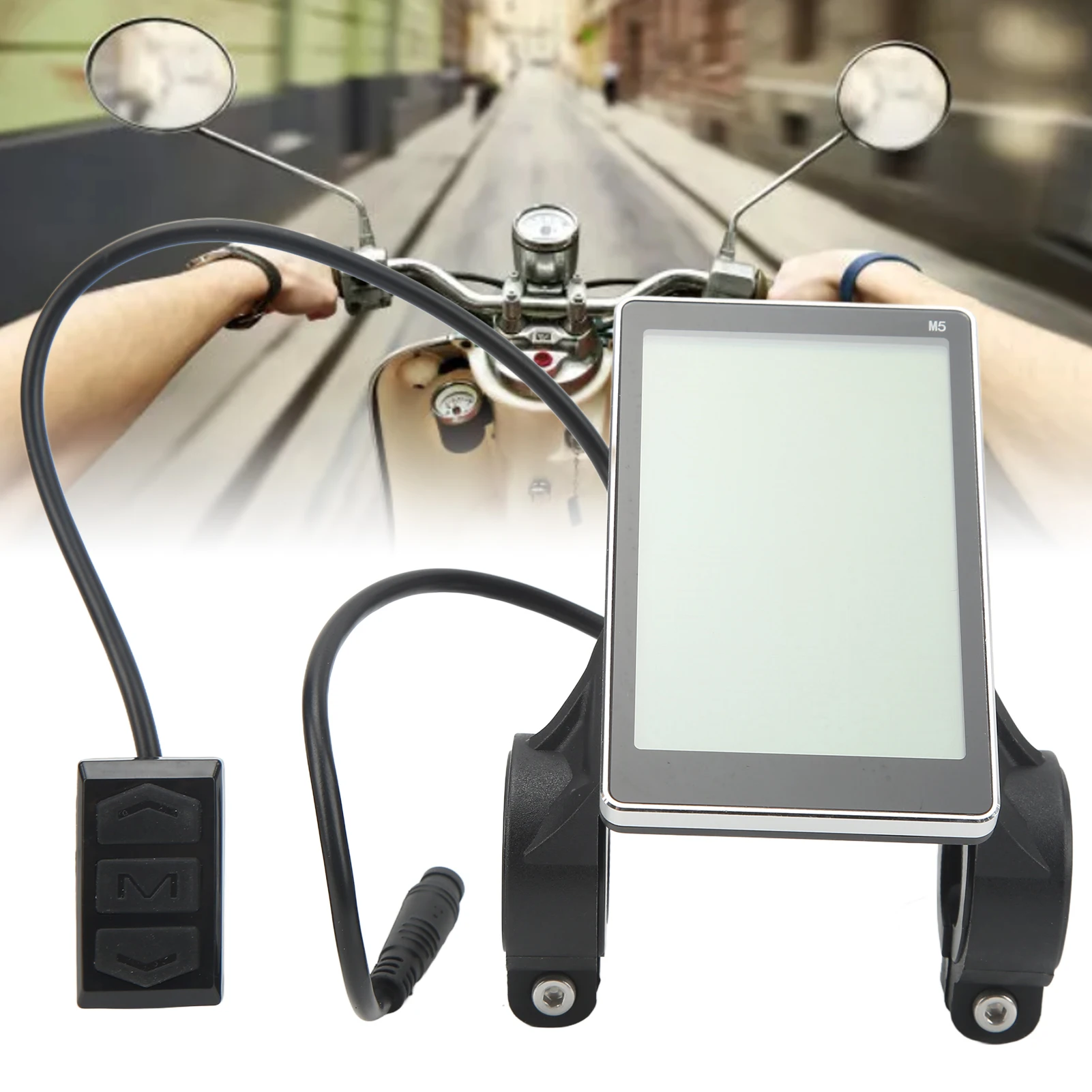 6pin E-Bike M5 ЖК-дисплей большой экран Электрический скутер Speedmeter с аксессуарами для электрического велосипеда контроллер скорости
6pin E-Bike M5 ЖК-дисплей большой экран Электрический скутер Speedmeter с аксессуарами для электрического велосипеда контроллер скорости