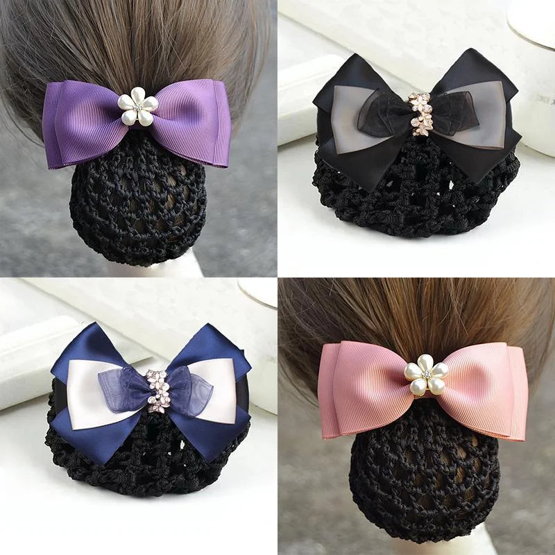 Korean professional headwear nurse air hostess net pocket hair curler bow knot fashion hairpin beautiful hair accessories
Korean professional headwear nurse air hostess net pocket hair curler bow knot fashion hairpin beautiful hair accessories
