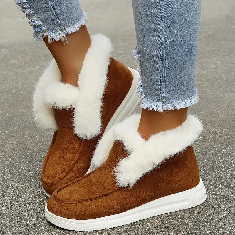 Snow Boots Women Platform Fur Women Shoes Slip On Shoes Woman Punk Ankle Boots Keep Warm Flat Winter Female Booties Botas Mujer
Snow Boots Women Platform Fur Women Shoes Slip On Shoes Woman Punk Ankle Boots Keep Warm Flat Winter Female Booties Botas Mujer