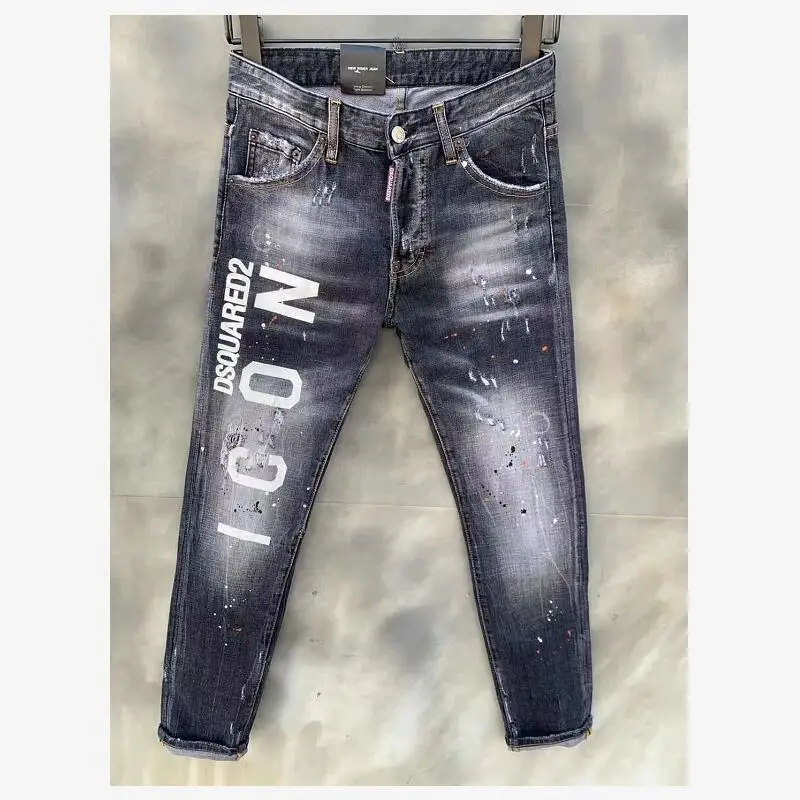 DSQUARED2 Fashion Trendy Men's Hole Spray Paint Micro-elastic Jeans Slim Fit Casual Motorcycle Punk Pants Clothing 973-1#
DSQUARED2 Fashion Trendy Men's Hole Spray Paint Micro-elastic Jeans Slim Fit Casual Motorcycle Punk Pants Clothing 973-1#