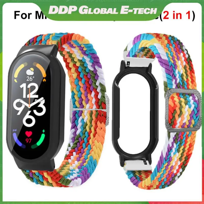 Adjustable Watch Case 2 In 1 Elastic Watchband Braided Integrated Wristband For Xiaomi Mi Band 7 Nylon Strap
Adjustable Watch Case 2 In 1 Elastic Watchband Braided Integrated Wristband For Xiaomi Mi Band 7 Nylon Strap