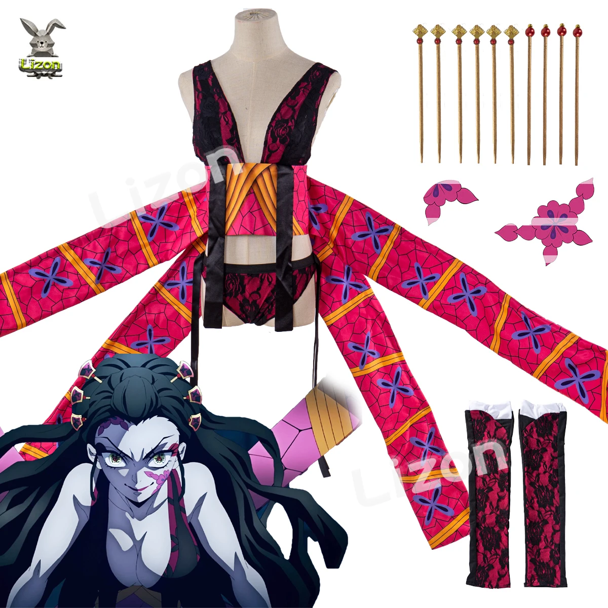 Demon Slayer Kimetsu No Yaiba Daki Cosplay Costume Wigs Battle Uniform Halloween Women Sexy Cosplay Outfits
Demon Slayer Kimetsu No Yaiba Daki Cosplay Costume Wigs Battle Uniform Halloween Women Sexy Cosplay Outfits
