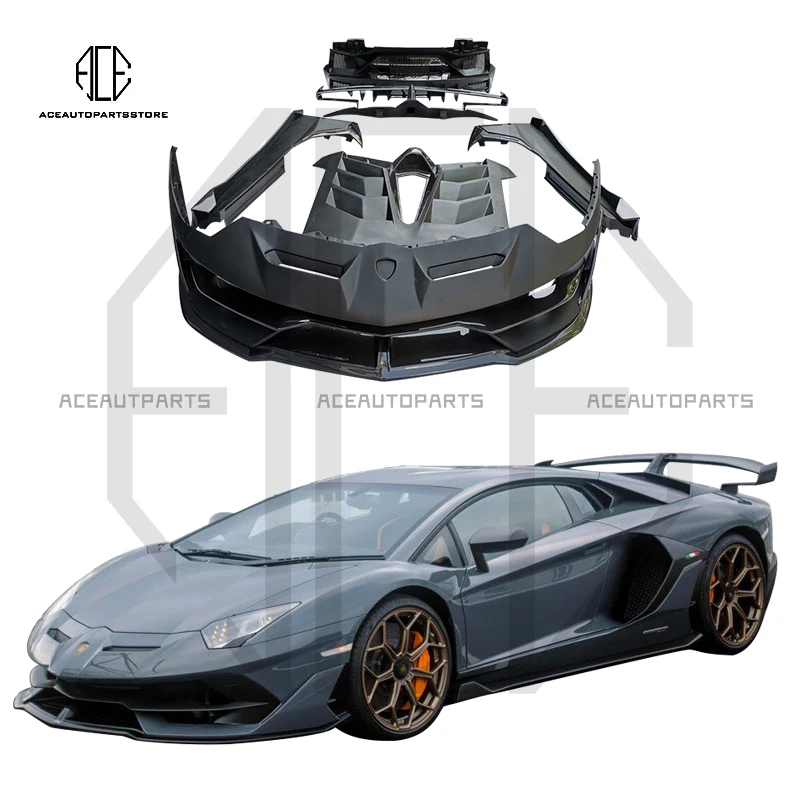 SVJ Style Custom Full Body Kits из углеродного волокна смешанный материал стекловолокна для