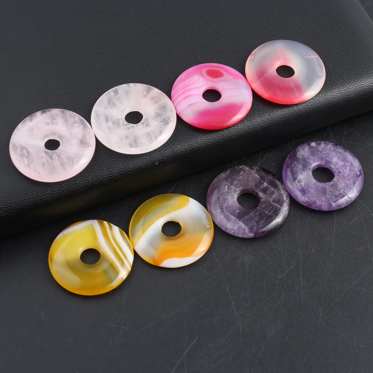 10PCS Natural Striped Agate Rose Quartz Amethyst Reiki Healing Large Hole Bead Pendant Jewelry Making DIY Necklace Accessories
10PCS Natural Striped Agate Rose Quartz Amethyst Reiki Healing Large Hole Bead Pendant Jewelry Making DIY Necklace Accessories