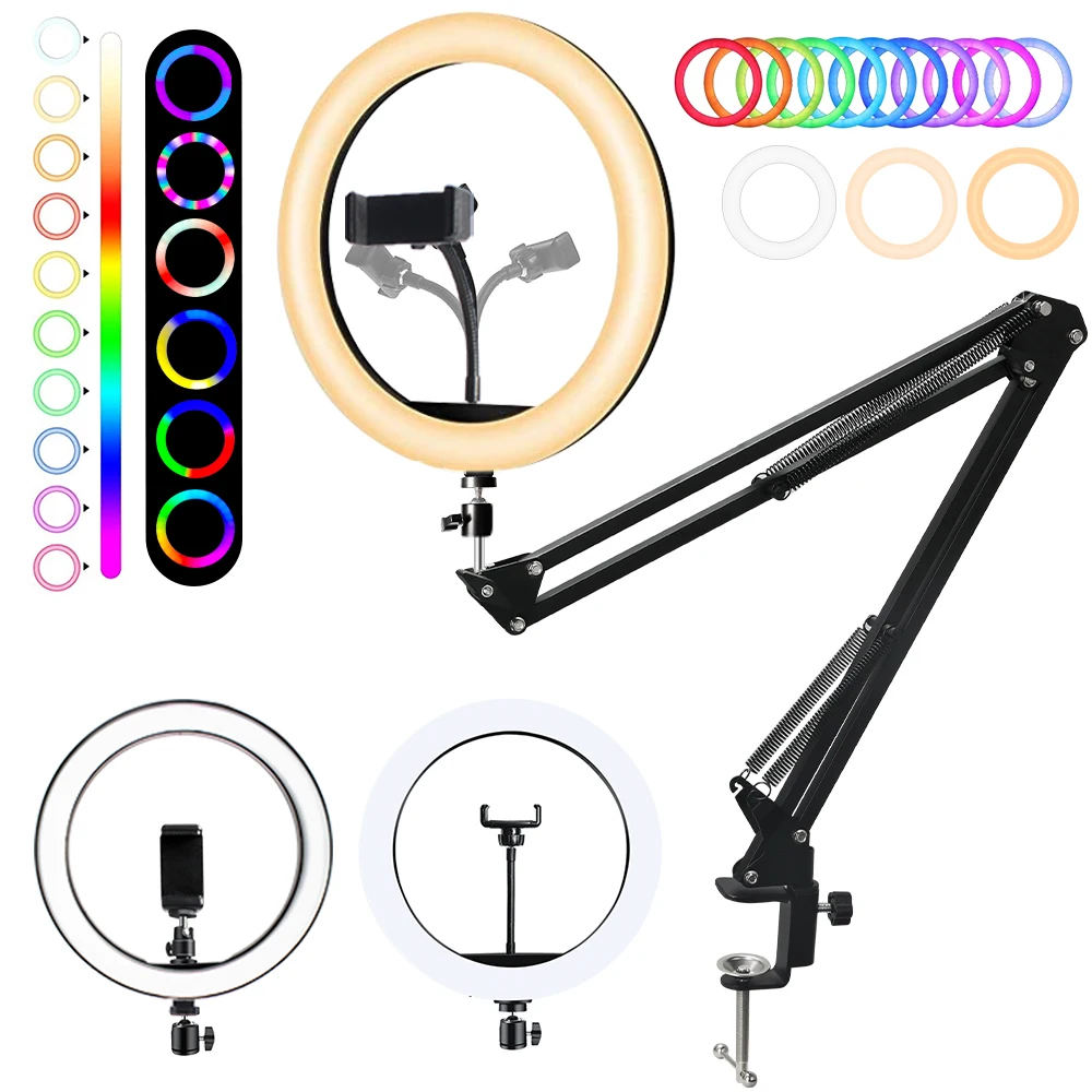 Ring Light Professional 10/6/7/7.8 Inch Ring Selfie Round Led Light Stand Lamp For Phone Makeup Live Youtube Lamp For Studio
Ring Light Professional 10/6/7/7.8 Inch Ring Selfie Round Led Light Stand Lamp For Phone Makeup Live Youtube Lamp For Studio