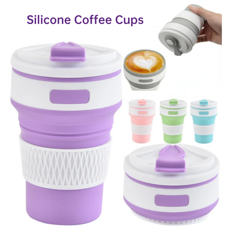 Silicone Coffee Cups Reusable Collapsible Cups 350ml With Lid Resistant High Temperature Portable Folding Coffee Cups for Travel
Silicone Coffee Cups Reusable Collapsible Cups 350ml With Lid Resistant High Temperature Portable Folding Coffee Cups for Travel