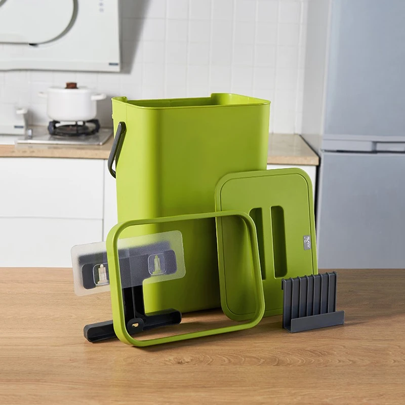 Kitchen Trash Can Wall Mounted Kitchen Waste Bin Punch-free Folding Cabinet Hanging Storage Box Cooking Room Home Dustbin
Kitchen Trash Can Wall Mounted Kitchen Waste Bin Punch-free Folding Cabinet Hanging Storage Box Cooking Room Home Dustbin
