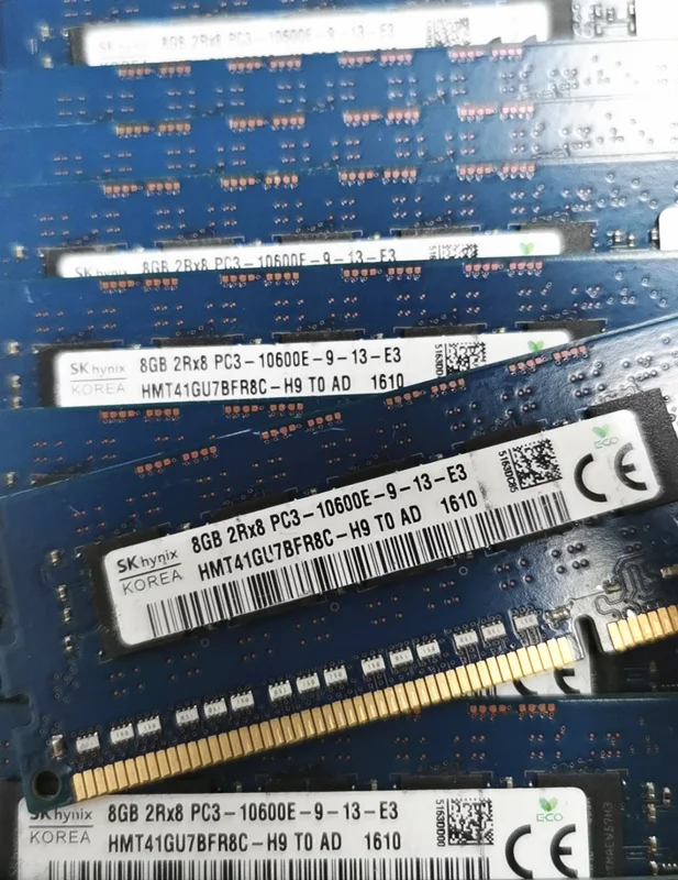 SKhynix DDR3 ECC RAM 8GB 1333MHz UDIMM 240PIN DDR4 8GB 2RX8 PC3-10600E Desktop Server Memory
SKhynix DDR3 ECC RAM 8GB 1333MHz UDIMM 240PIN DDR4 8GB 2RX8 PC3-10600E Desktop Server Memory