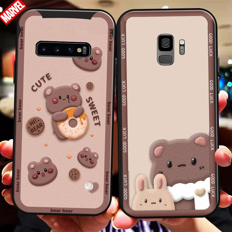 Cute Cartoon Bear For Samsung Galaxy S10 S9 S8 Plus S10 Lite S10E S10 5G Phone Case TPU Soft Silicone Cover Funda Back Black
Cute Cartoon Bear For Samsung Galaxy S10 S9 S8 Plus S10 Lite S10E S10 5G Phone Case TPU Soft Silicone Cover Funda Back Black