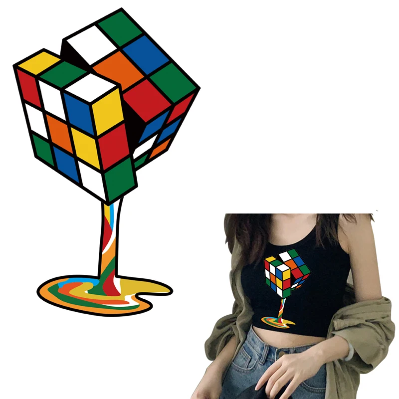 TuQiang Cute Rubik Cube Heat Transfer Stickers Heat-sensitive Iron on Patches Applications for Clothing A-Level Patch Custom
TuQiang Cute Rubik Cube Heat Transfer Stickers Heat-sensitive Iron on Patches Applications for Clothing A-Level Patch Custom