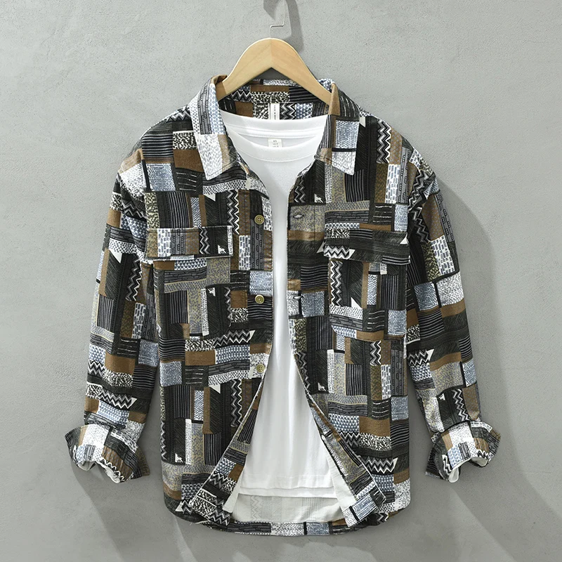 Long Sleeve Print Shirt for Men Cotton Plus Size Comfortble Casual Button Up Shirts 2022 Male Fashion Loose Clothing
Long Sleeve Print Shirt for Men Cotton Plus Size Comfortble Casual Button Up Shirts 2022 Male Fashion Loose Clothing