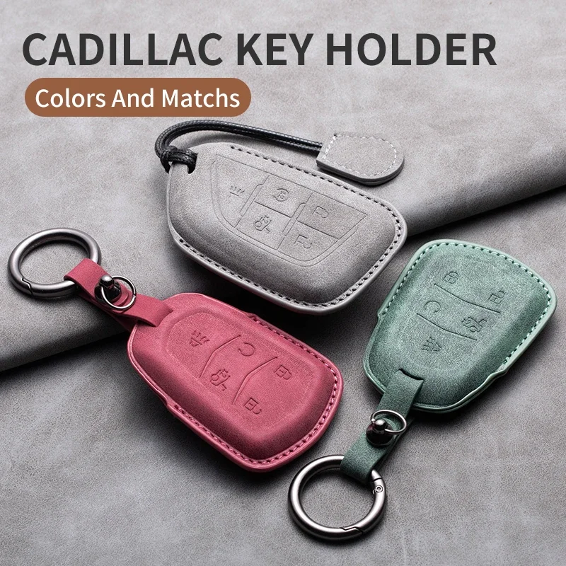 Leather Car Key Case Cover For Cadillac ATS CT6 CTS DTS XT5 Escalade ESV SRX STS XTS Key Fob Bag Keychain Keyring Accessories
Leather Car Key Case Cover For Cadillac ATS CT6 CTS DTS XT5 Escalade ESV SRX STS XTS Key Fob Bag Keychain Keyring Accessories