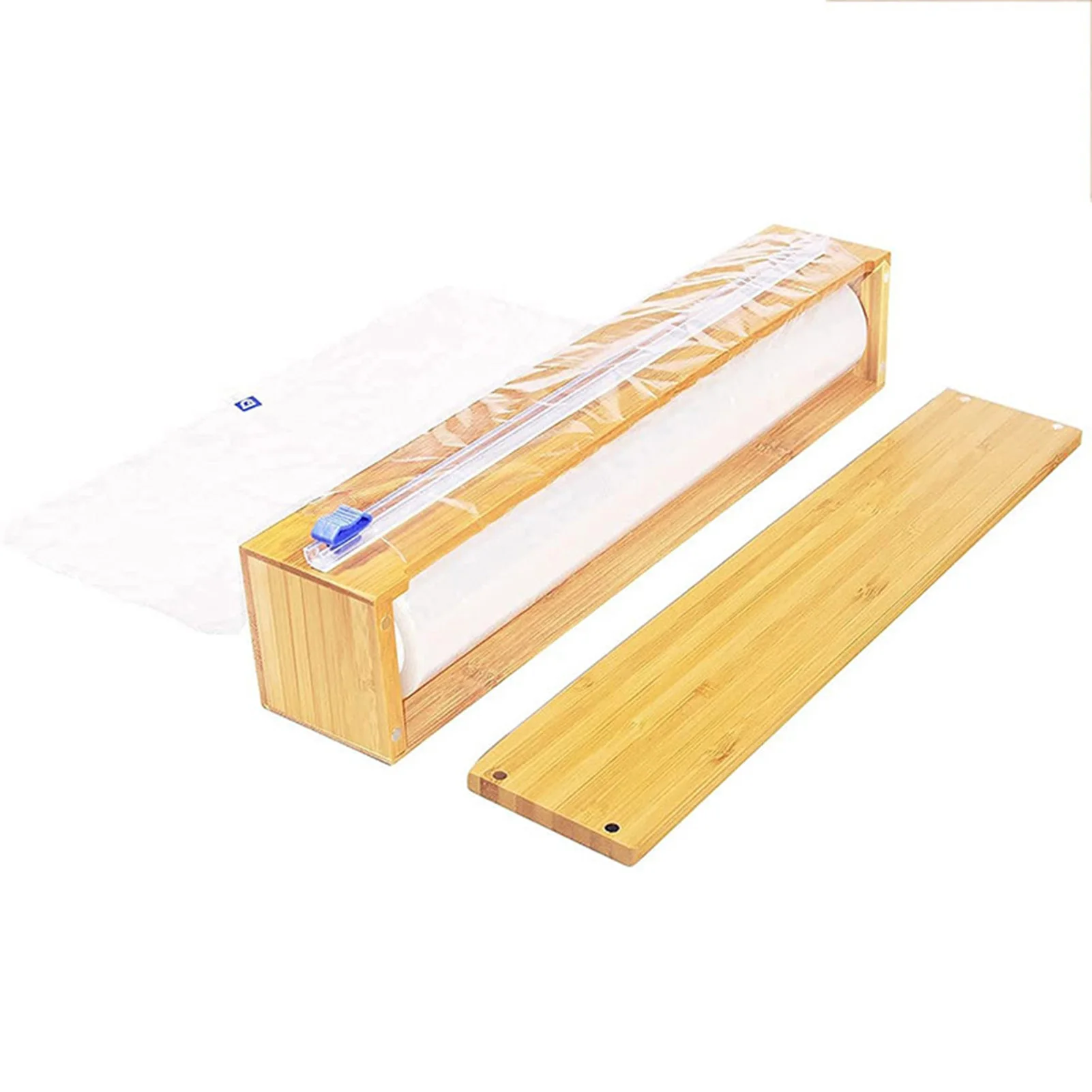 Cling Film Food Wrap Dispenser Roll Tin Foil Storage With Slid Cutter Kitchen Cling Film Dispenser 38.5x8.5x7.8cm Smooth
Cling Film Food Wrap Dispenser Roll Tin Foil Storage With Slid Cutter Kitchen Cling Film Dispenser 38.5x8.5x7.8cm Smooth