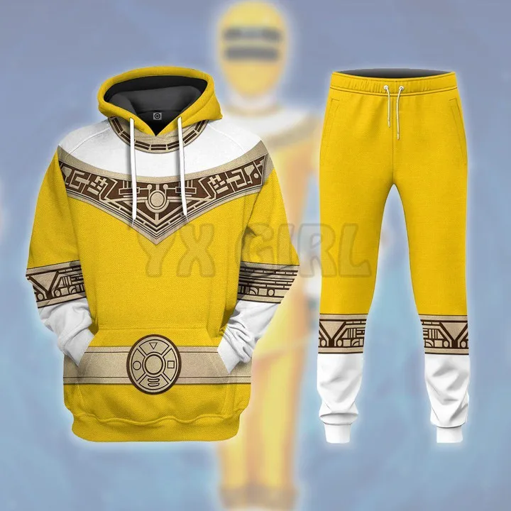 Костюм для косплея Power ranger для мужчин и женщин, повседневные желтые толстовки и спортивные штаны с 3D принтом в стиле хип-хоп, одежда для коспл...
Костюм для косплея Power ranger для мужчин и женщин, повседневные желтые толстовки и спортивные штаны с 3D принтом в стиле хип-хоп, одежда для коспл...