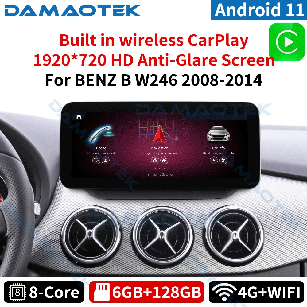 DamaoTek Android 11.0 10.25” 6+128GCar Multimedia Player for Mercedes BENZ B CLASS W246 2008-2020 NTG 4.5 Car Radio Autoradio
DamaoTek Android 11.0 10.25” 6+128GCar Multimedia Player for Mercedes BENZ B CLASS W246 2008-2020 NTG 4.5 Car Radio Autoradio