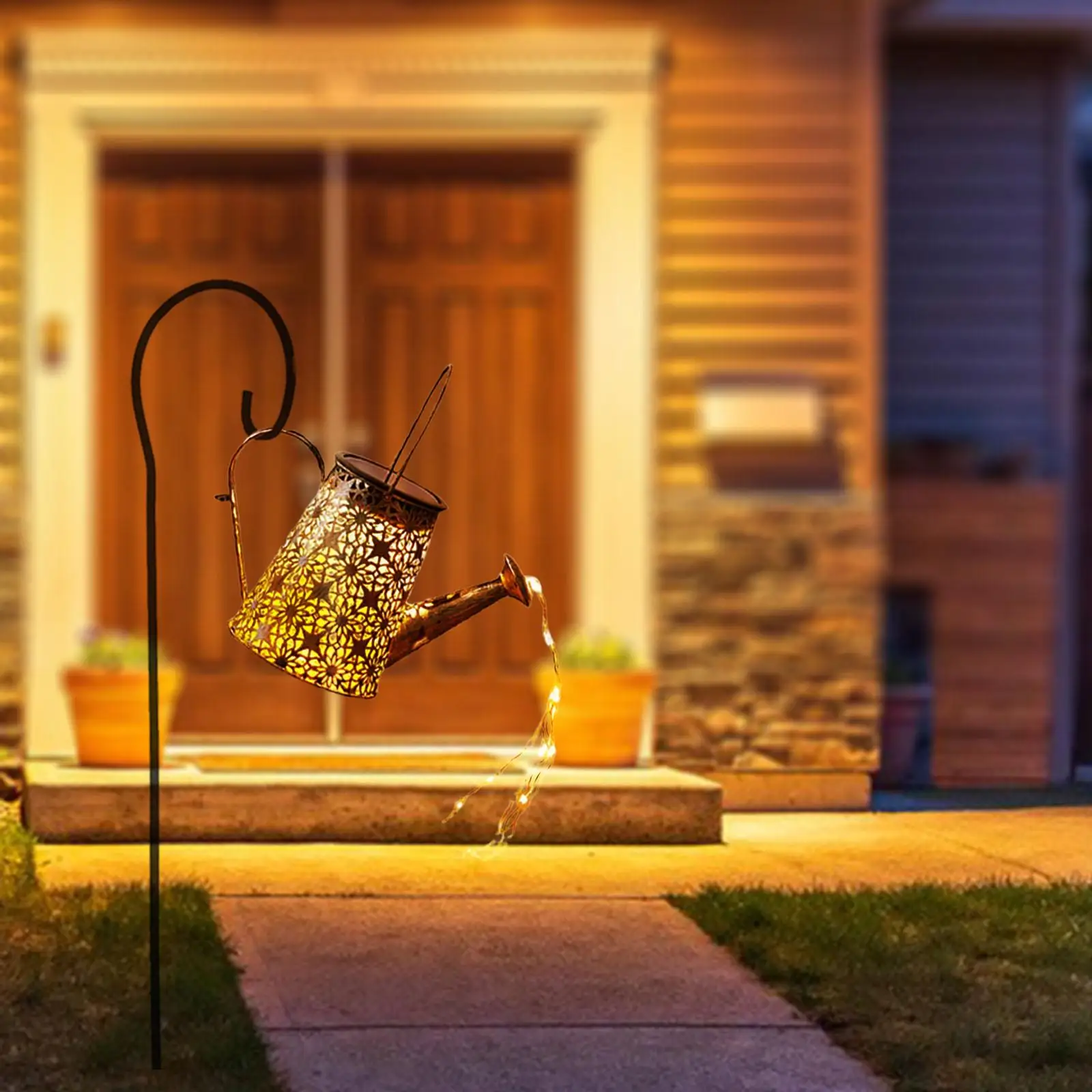Watering Can Hanging Solar Powered Lantern Garden Shower Light LED Waterfall Lights Shower Garden Lamp Decoration for Lawn Yard
Watering Can Hanging Solar Powered Lantern Garden Shower Light LED Waterfall Lights Shower Garden Lamp Decoration for Lawn Yard