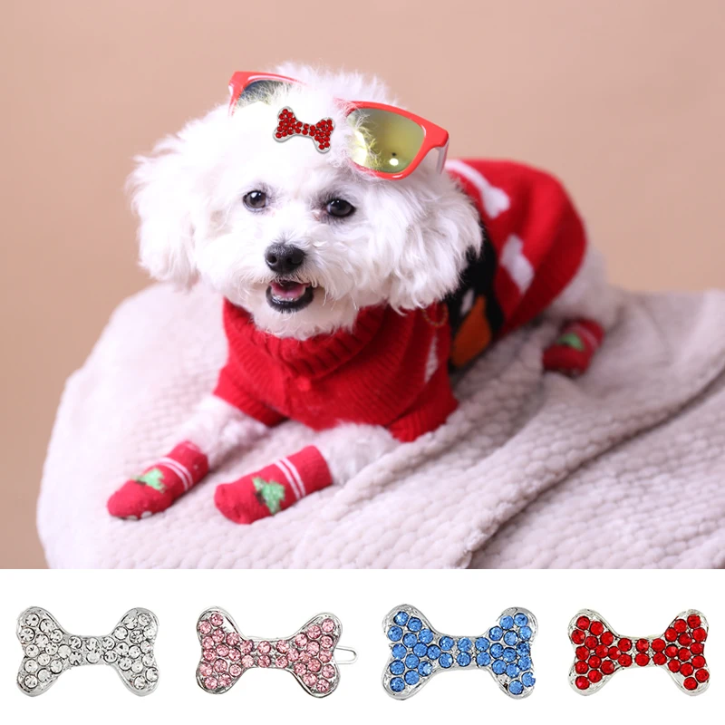 Pet Alloy Hair Clip Rhinestones Design Small Dogs Cat Clips Bow Knot Hair Clips Head Decoration Pets Puppy Hairpins Headwear
Pet Alloy Hair Clip Rhinestones Design Small Dogs Cat Clips Bow Knot Hair Clips Head Decoration Pets Puppy Hairpins Headwear