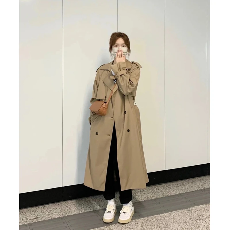 2023 New Spring Autumn Long Trench Coat Women's Clothing Casual Korean Double breasted Windbreaker Coats Overcoats AC644
2023 New Spring Autumn Long Trench Coat Women's Clothing Casual Korean Double breasted Windbreaker Coats Overcoats AC644