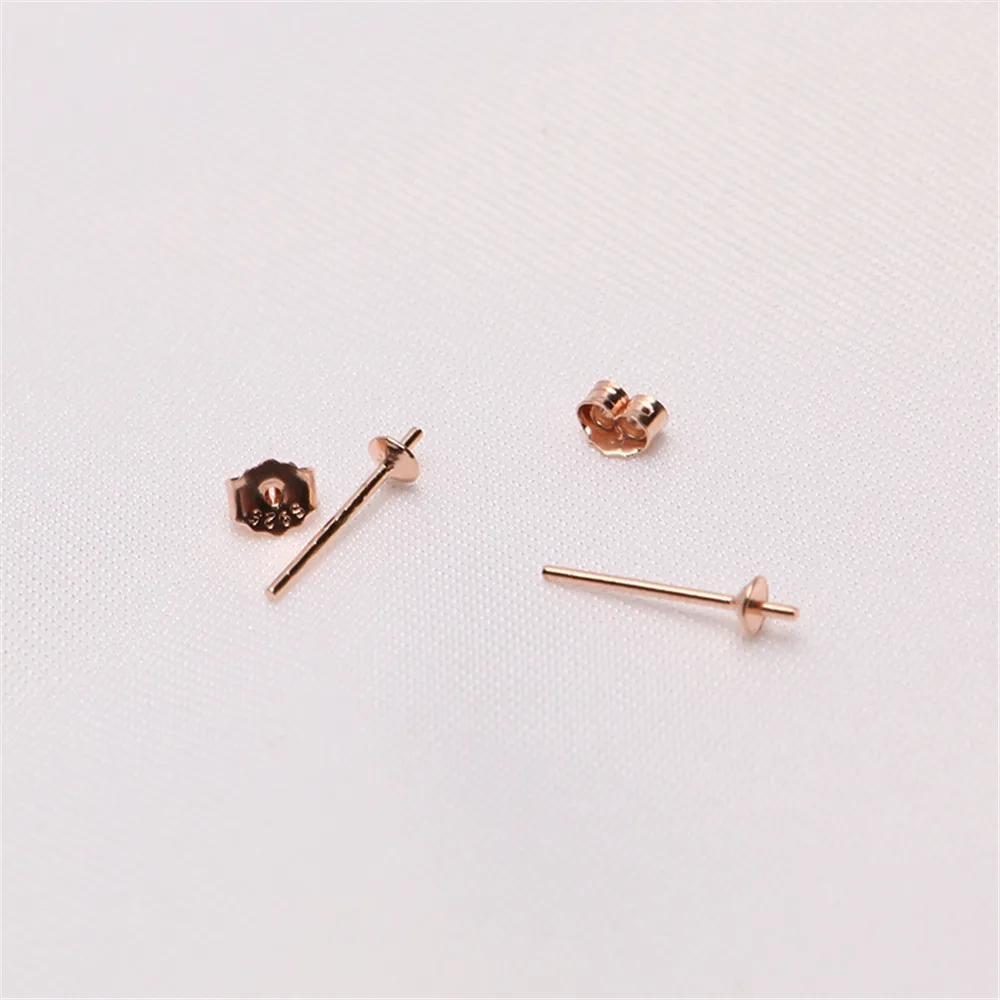 925 Silver Pearl Beads Stud Earrings Setting Base Diy Jewelry Making Findings&Components
925 Silver Pearl Beads Stud Earrings Setting Base Diy Jewelry Making Findings&Components