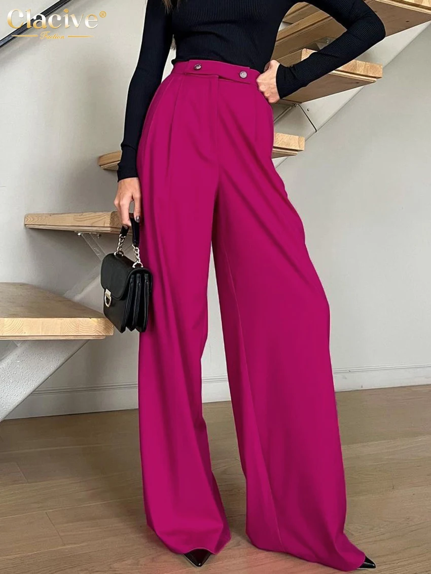 Clacive Fashion Loose Pink Pants Women Elegant High Waist Office Lady Palazzo Pants Casual Full Length Wide Leg Trousers Female
Clacive Fashion Loose Pink Pants Women Elegant High Waist Office Lady Palazzo Pants Casual Full Length Wide Leg Trousers Female