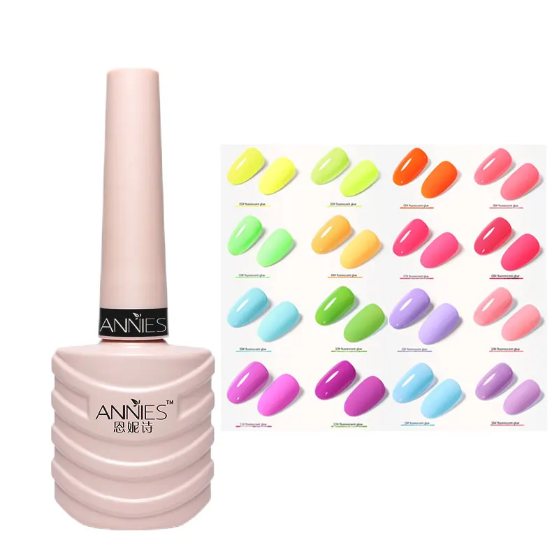 

Annies Sell Well Nail Polish 15ml Fluorescent 16 colors UV Gel Soak off Full Coverage Nail Salon