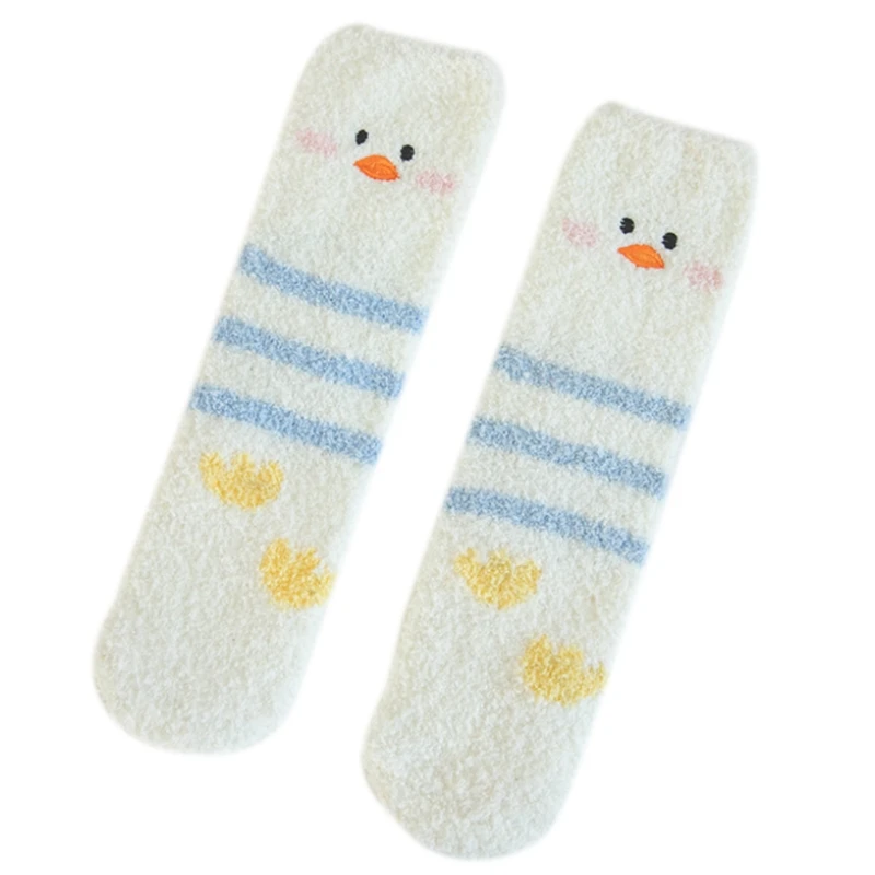 Women Winter Coral Velvet Fuzzy Slipper Socks Cute Duck Penguin Embroidered Jacquard Fluffy Plush Warm Floor Sleeping Hosiery
Women Winter Coral Velvet Fuzzy Slipper Socks Cute Duck Penguin Embroidered Jacquard Fluffy Plush Warm Floor Sleeping Hosiery