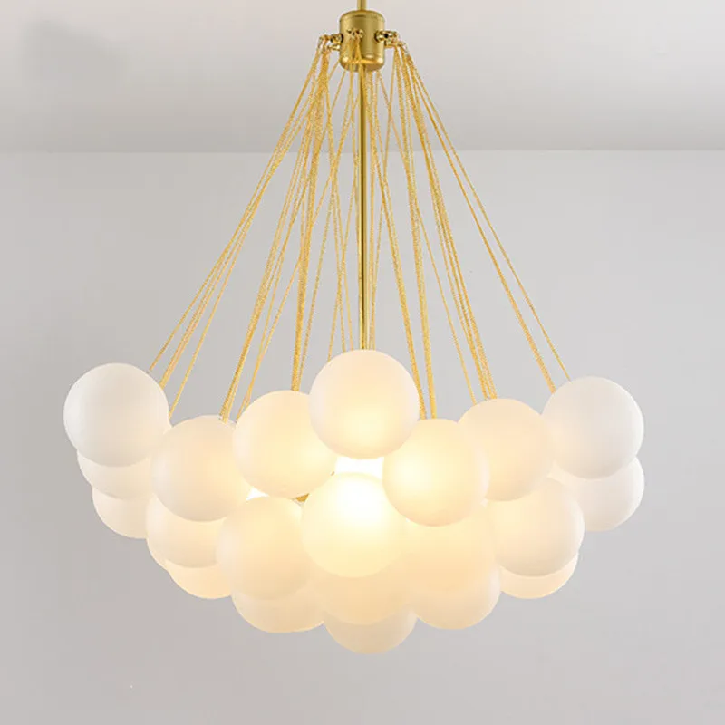 Modern Foam Led Chandelier Glass Ball Lampshade for Living Dining Room Bedroom Pendant Lamp Home Decor Lighting Luster Luminaire
Modern Foam Led Chandelier Glass Ball Lampshade for Living Dining Room Bedroom Pendant Lamp Home Decor Lighting Luster Luminaire