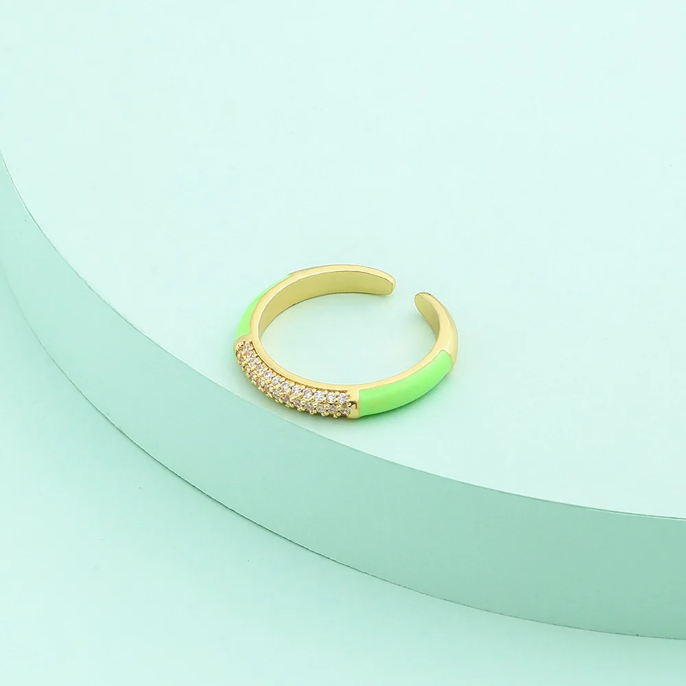 Dainty Enamel Rings for Women Girls AAA Zircon Crystal Open Cuff Adjustable Finger Ring Engagement Wedding Jewelry Gifts
Dainty Enamel Rings for Women Girls AAA Zircon Crystal Open Cuff Adjustable Finger Ring Engagement Wedding Jewelry Gifts