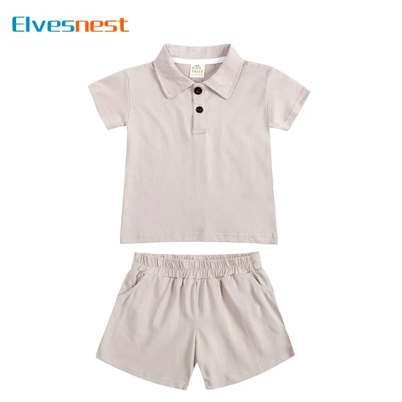 Fashion Solid Kids Clothes Boys Sets Summer Children Boy Outfits Cotton Short Sleeve Tops Shorts Children Clothes 2-7 Years
Fashion Solid Kids Clothes Boys Sets Summer Children Boy Outfits Cotton Short Sleeve Tops Shorts Children Clothes 2-7 Years