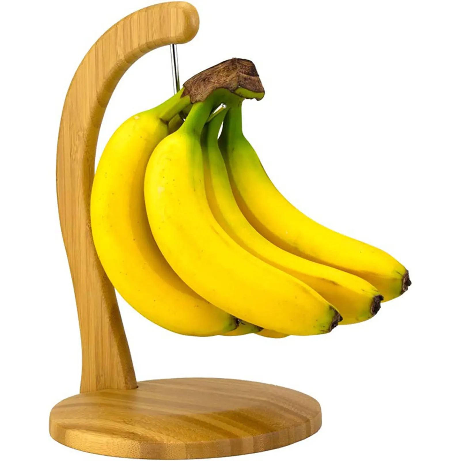 Bamboo Banana Fruit Hanger Bamboo Base & Arm with Stainless-Steel Hook for Keeping Kitchen Neat and Clean
Bamboo Banana Fruit Hanger Bamboo Base & Arm with Stainless-Steel Hook for Keeping Kitchen Neat and Clean