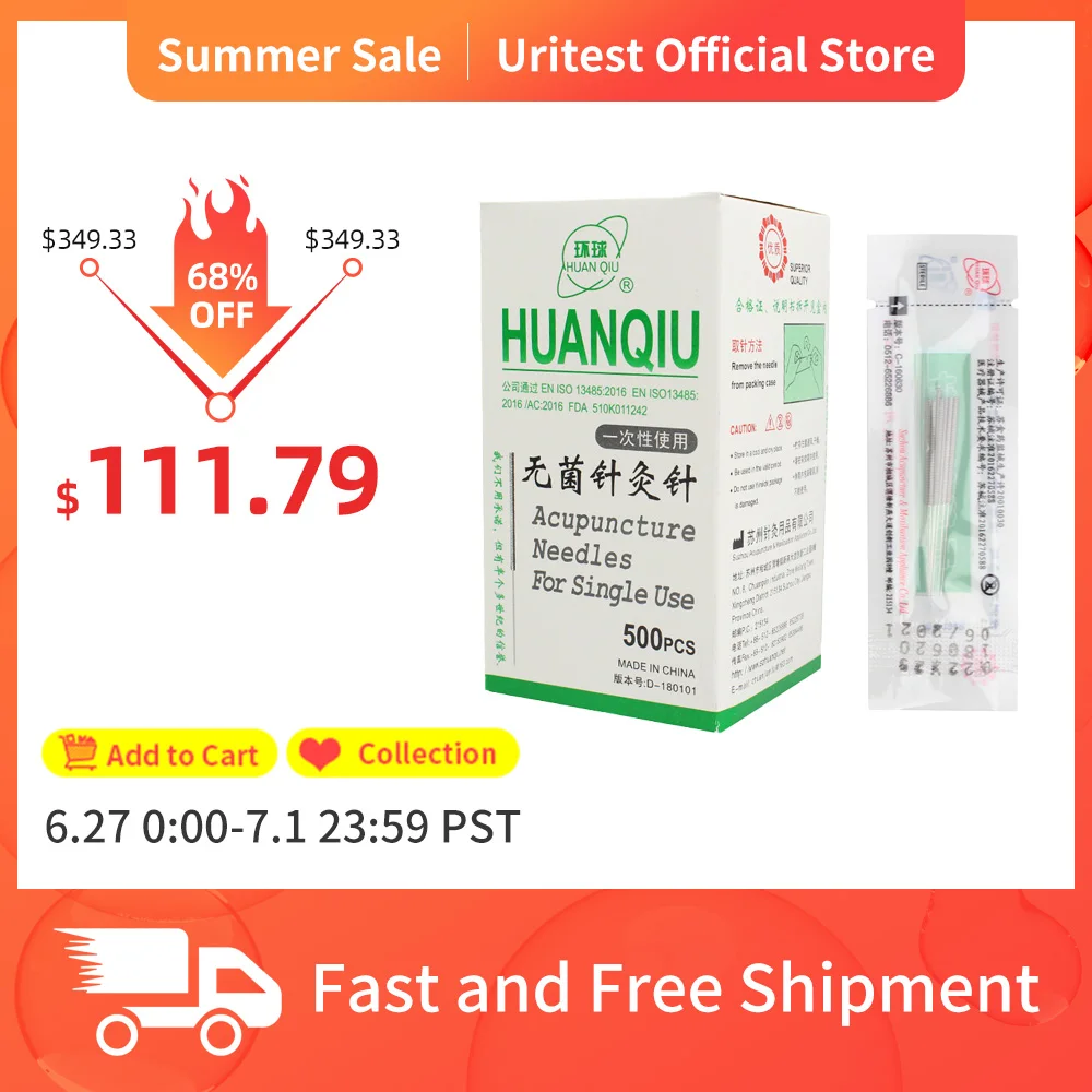 New 5000pcs/10box HUANQIU Disposable Acupuncture Needle 10 Needle One Tube Beauty Massage Sterilze Needle
New 5000pcs/10box HUANQIU Disposable Acupuncture Needle 10 Needle One Tube Beauty Massage Sterilze Needle