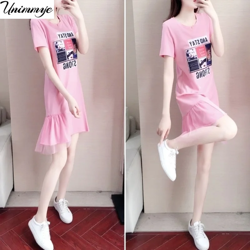 Women Casual Loose Korean Fashion Print Cotton T Shirt Dress O Neck Mini Dress Short Sleeve Basic Dresses Vestidos Robe J311
Women Casual Loose Korean Fashion Print Cotton T Shirt Dress O Neck Mini Dress Short Sleeve Basic Dresses Vestidos Robe J311