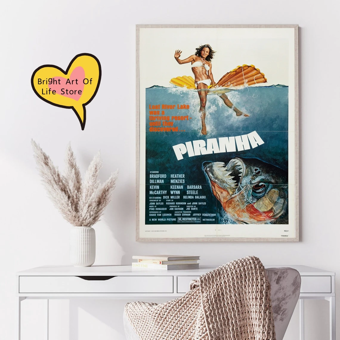 Piranha (1978) Classic Movie Poster Cover Photo Print Canvas Wall Art Home Decor (Unframed)
Piranha (1978) Classic Movie Poster Cover Photo Print Canvas Wall Art Home Decor (Unframed)