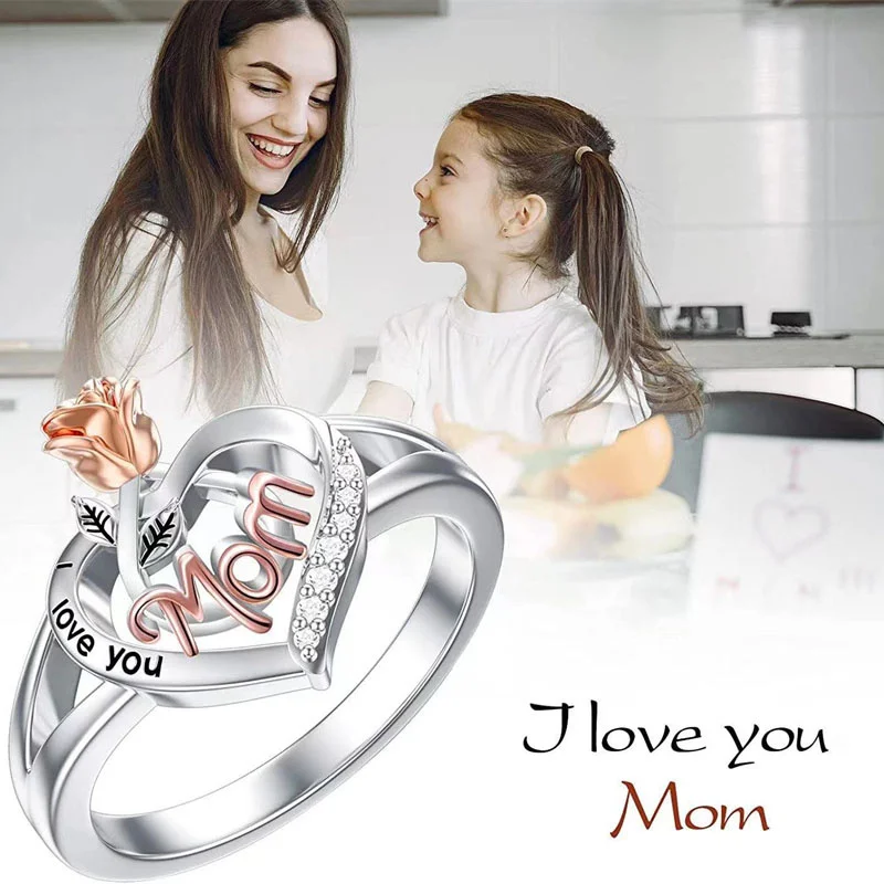 Exquisite Hollow Love Heart Rose Rings For Mom Shiny Crystal Zircon Butterfly Finger Ring Mother's Day Mom Thanksgiving Jewelry
Exquisite Hollow Love Heart Rose Rings For Mom Shiny Crystal Zircon Butterfly Finger Ring Mother's Day Mom Thanksgiving Jewelry