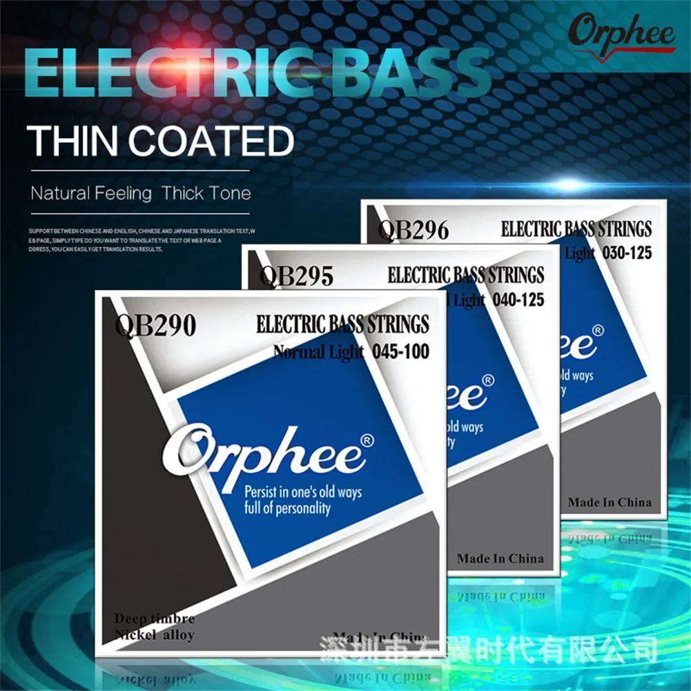 Orphee QB Series Electric Bass Strings Replacement Gauge .030-125 Guitars & Basses Parts & Accessories Strings
Orphee QB Series Electric Bass Strings Replacement Gauge .030-125 Guitars & Basses Parts & Accessories Strings
