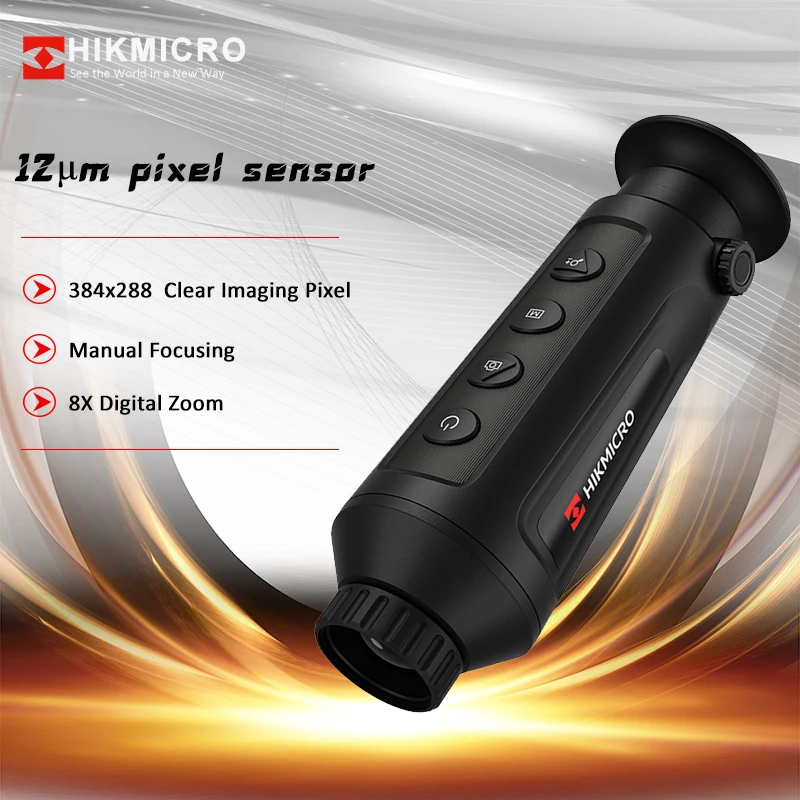 HikMicro LYNX Pro Caza Infrared Thermal Imager for Hunting 384*288 Pixel 8X Zoom Monocular Digital Thermal Night Vision Camera
HikMicro LYNX Pro Caza Infrared Thermal Imager for Hunting 384*288 Pixel 8X Zoom Monocular Digital Thermal Night Vision Camera