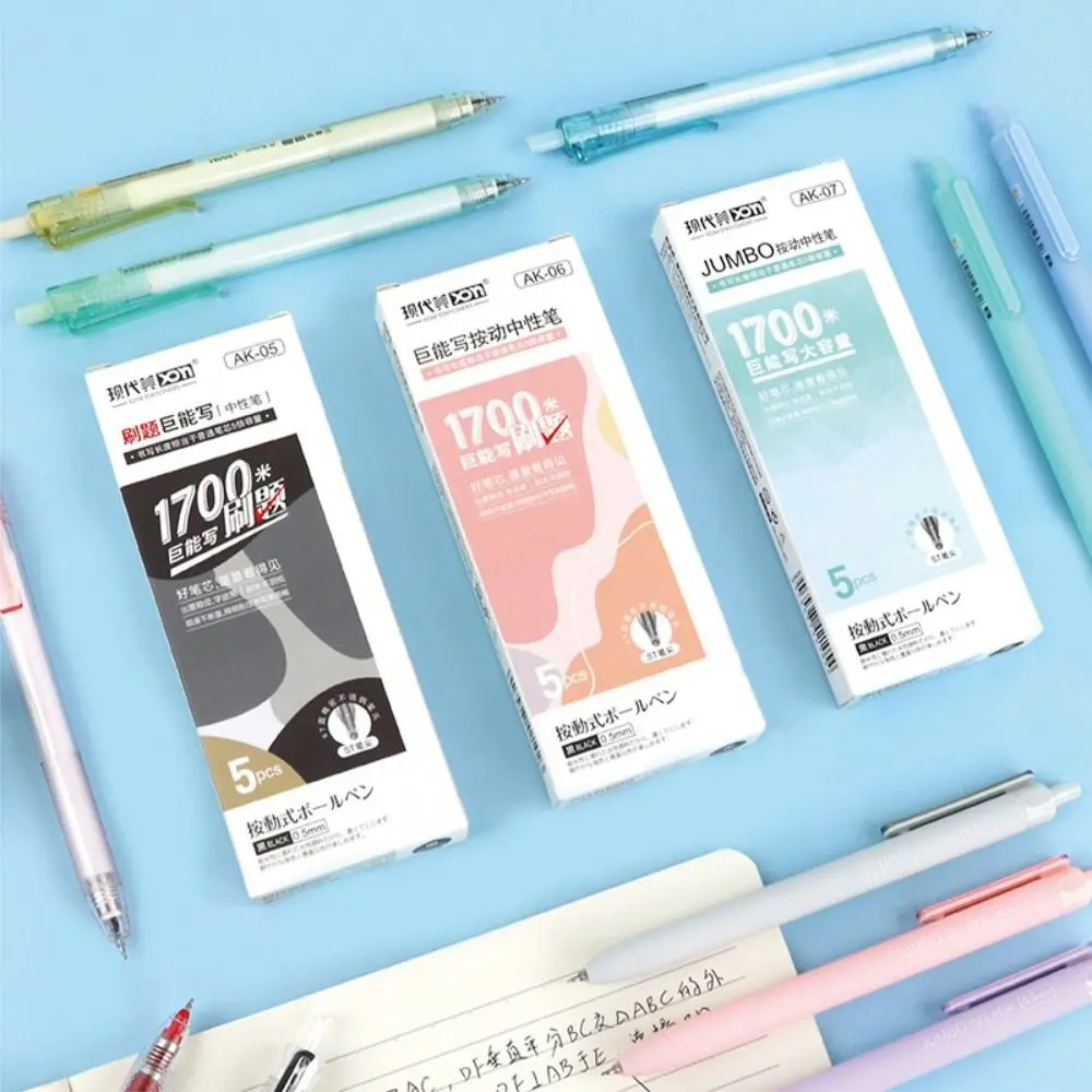 5PCS/Set Cartoon Writing Tool Black Ink Creative Stationery Neutral Pen Ball Point Pen Signature Pen Gel Pens
5PCS/Set Cartoon Writing Tool Black Ink Creative Stationery Neutral Pen Ball Point Pen Signature Pen Gel Pens