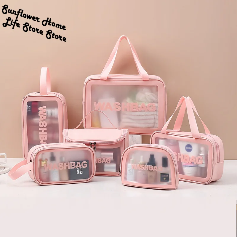 Women Single Layer Transparent Cosmetic Bag Waterproof PVC Large Capacity Makeup Organizer Female Travel Toiletry KitBeauty Case
Women Single Layer Transparent Cosmetic Bag Waterproof PVC Large Capacity Makeup Organizer Female Travel Toiletry KitBeauty Case