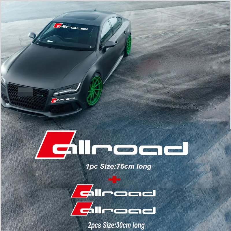 3pcs Allroad Car Windscreen Windshield Sticker For Audi A1 A2 A3 A4 A5 A6 Q1 Q2 Q3 Q4 Q5 Q6 Q7 Q8 Sline RS
3pcs Allroad Car Windscreen Windshield Sticker For Audi A1 A2 A3 A4 A5 A6 Q1 Q2 Q3 Q4 Q5 Q6 Q7 Q8 Sline RS