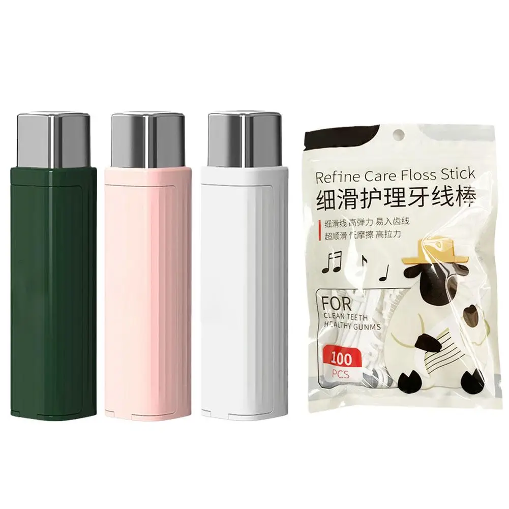 New Portable Floss Dispenser Automatic Dental Floss Box Capacity Container Reusable Case Storage Storage Large Flosses Z1D7
New Portable Floss Dispenser Automatic Dental Floss Box Capacity Container Reusable Case Storage Storage Large Flosses Z1D7