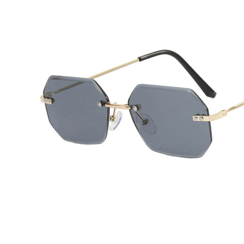 Rimless Cutting Lens Personality Sunglasses Women Vintage Gradient Gray Metal Summer Travel Shade Sun Glasses Outdoor UV400 2022
Rimless Cutting Lens Personality Sunglasses Women Vintage Gradient Gray Metal Summer Travel Shade Sun Glasses Outdoor UV400 2022