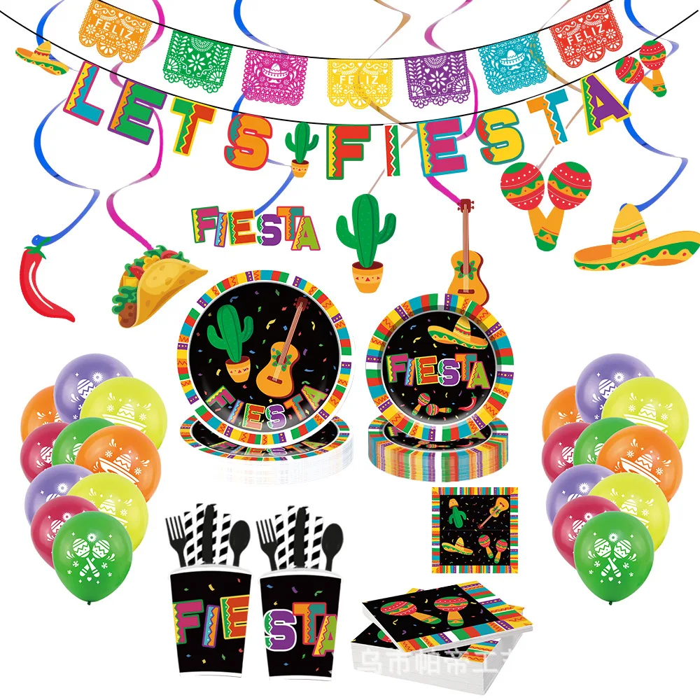 Mexico Independence Day Fiesta Rave Ballons Banner Encanto Mexican Decor Disposable Paper Tableware Party Decoration
Mexico Independence Day Fiesta Rave Ballons Banner Encanto Mexican Decor Disposable Paper Tableware Party Decoration