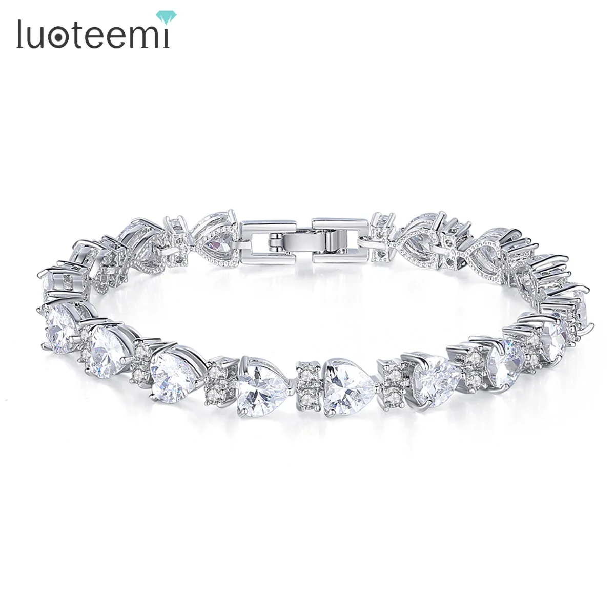 LUOTEEMI Fashion CZ Heart Cubic Zirconia Tennis Bracelet Iced Out Chain Bracelets For Women Trendy 2022 Men Free Shipping Item
LUOTEEMI Fashion CZ Heart Cubic Zirconia Tennis Bracelet Iced Out Chain Bracelets For Women Trendy 2022 Men Free Shipping Item
