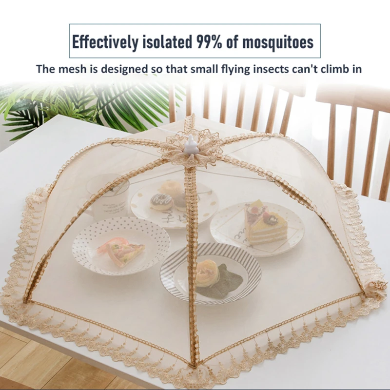 Portable Umbrella Style Food Covers Anti Fly Mosquito Meal Cover Lace Table Large Table Cover Home Gadgets Accessories Cooking
Portable Umbrella Style Food Covers Anti Fly Mosquito Meal Cover Lace Table Large Table Cover Home Gadgets Accessories Cooking